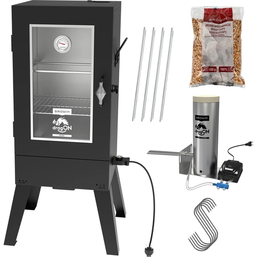 Fumador elétrico dragON E101 com gerador de fumo, 70 L