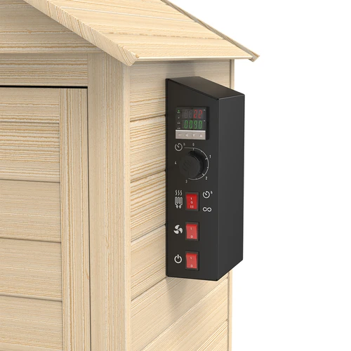 Fumeiro 115 L dragON Wood 60E em madeira, com módulo de aquecimento elétrico e controlador - 7