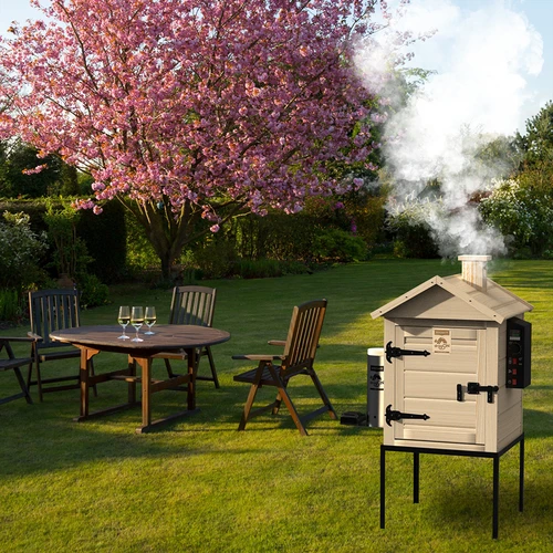 Fumeiro 115 L dragON Wood 60E em madeira, com módulo de aquecimento elétrico e controlador - 18