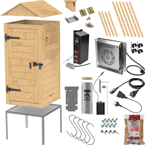 Fumeiro de jardim em madeira 200 L – dragON Wood 100E com módulo de aquecimento elétrico e controlador - 3