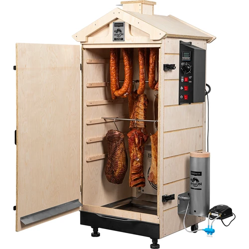 Fumeiro sem moldura dragON PLYWOOD NATURE com controlador digital, 200 L - 4