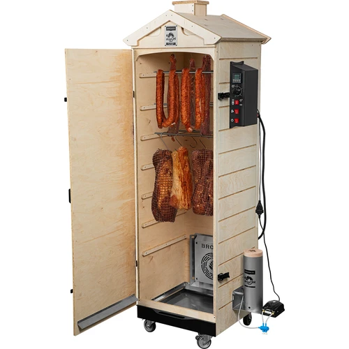 Armário de fumeiro dragON PLYWOOD NATURE – sem estrutura, modular, com controlador digital, 320 L - 4