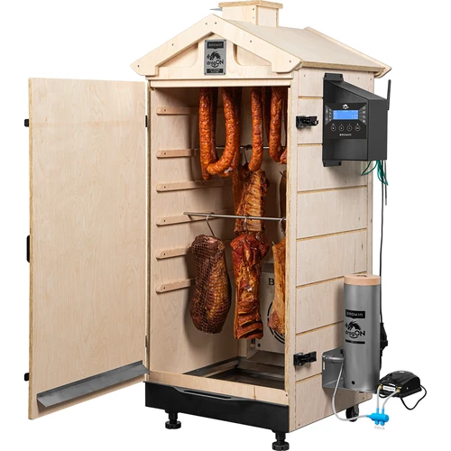Fumeiro sem moldura dragON PLYWOOD NATURE com controlador Wi‑Fi, 200 L - 4