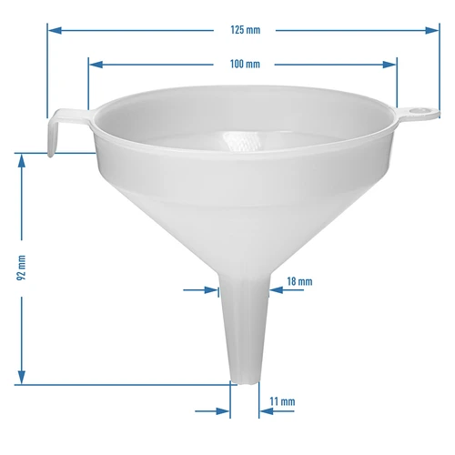 Funil de plástico Ø 10 cm - 3