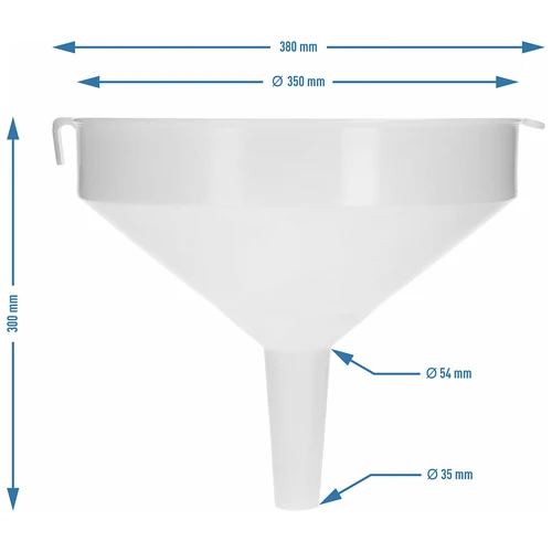 Funil de plástico Ø 35 cm - 5