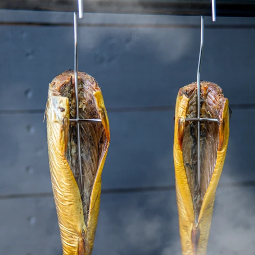 Ganchos para fumagem de peixe — triplos, 5 unidades - 5