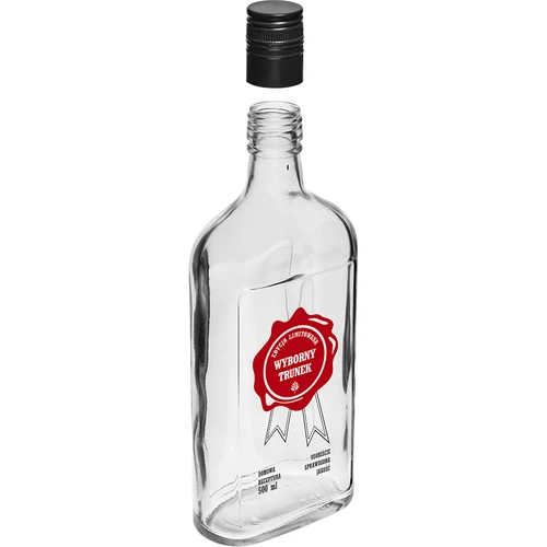 Garrafa 500 ml com tampa de rosca, impressão «Wyborny Trunek», 1 unid. - 3