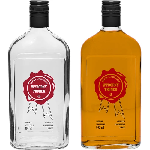 Garrafa 500 ml com tampa de rosca, impressão «Wyborny Trunek», 1 unid. - 4