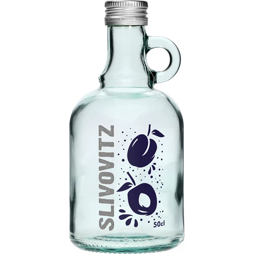 Garrafa 500 ml com tampa de rosca e impressão a 2 cores Slivovitz - 4 unidades - 3