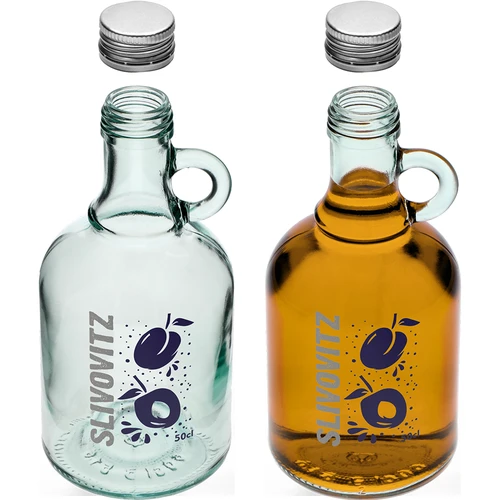 Garrafa 500 ml com tampa de rosca e impressão a 2 cores Slivovitz - 4 unidades - 5