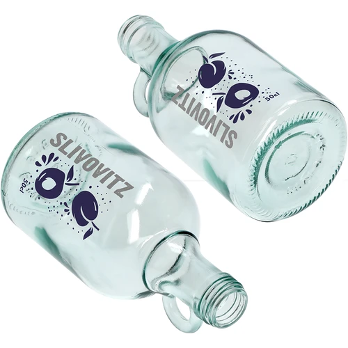 Garrafa 500 ml com tampa de rosca e impressão a 2 cores Slivovitz - 4 unidades - 6