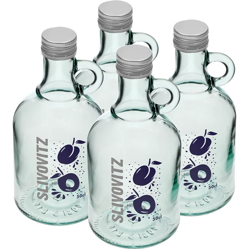 Garrafa 500 ml com tampa de rosca e impressão a 2 cores Slivovitz - 4 unidades - 2