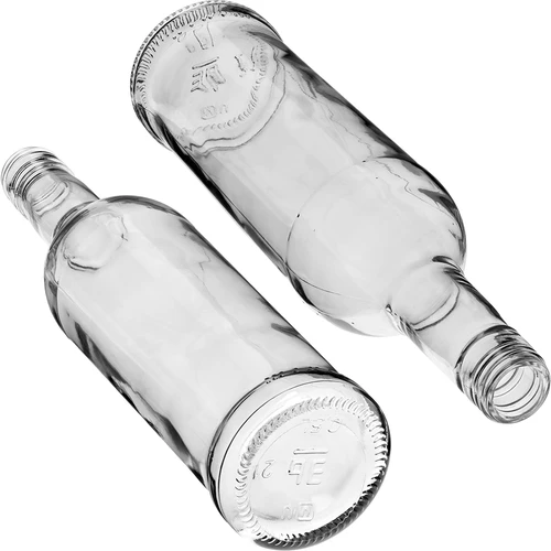 Garrafa 500 ml Esguia, com tampa de rosca preta, para vodka, 6 unid. - 6