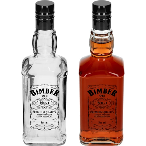 Garrafa Daniels 500 ml com tampa de rosca, impressão "Bimber OLD", 1 un. - 3
