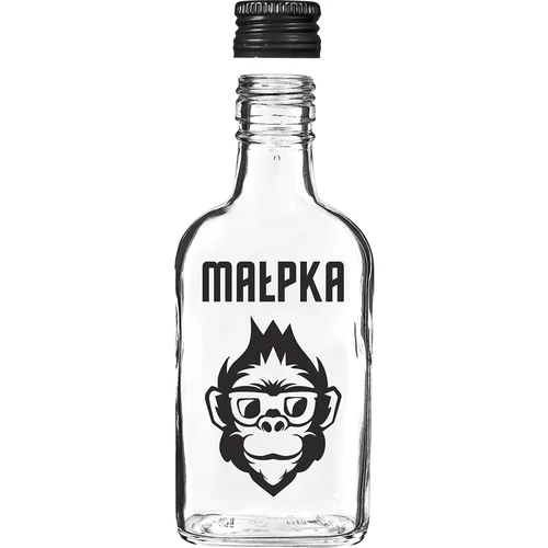 Garrafa de bolso 200 ml com tampa de rosca, impressão «Macaco», 1 un. - 3