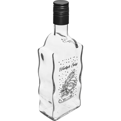 Garrafa Klasztorna 500 ml com tampa de rosca, impressão «Pai Natal», 1 unid.