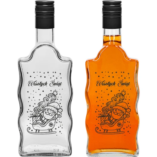 Garrafa Klasztorna 500 ml com tampa de rosca, impressão «Pai Natal», 1 unid. - 2