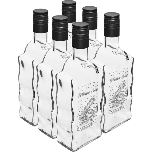 Garrafa Klasztorna 500 ml com tampa de rosca, impressão «Pai Natal», 1 unid. - 4