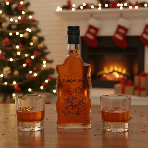 Garrafa Klasztorna 500 ml com tampa de rosca, impressão «Pai Natal», 1 unid. - 6