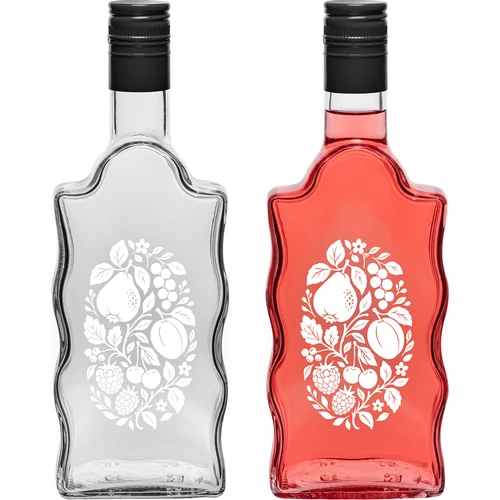 Garrafa Klasztorna 500 ml com tampa de rosca e impressão «Frutos» modelo 1 - 3