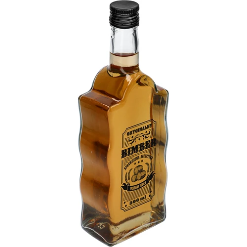 Garrafa Klasztorna 500 ml com tampa de rosca, impressão «Bimber», 1 un. - 2