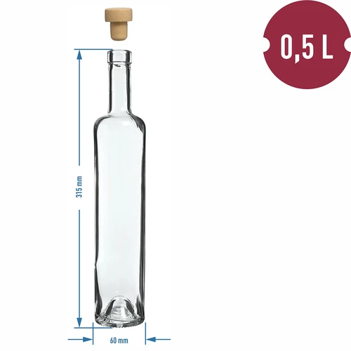 Garrafa Marina 500 ml com rolha, 1 unidade - 4