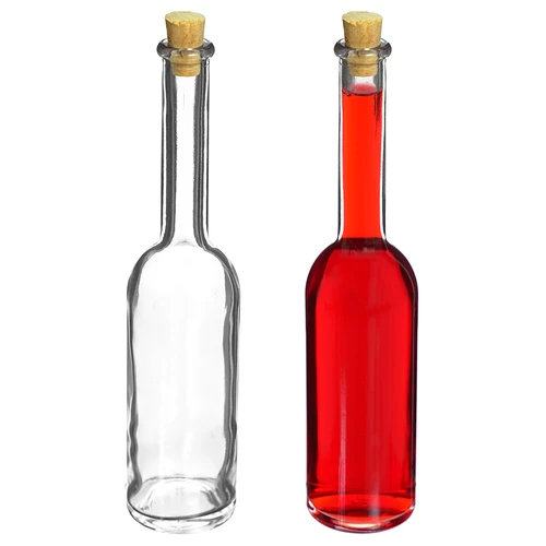 Garrafa para licor 100 ml - conjunto de 6 unidades + 6 rolhas - 6