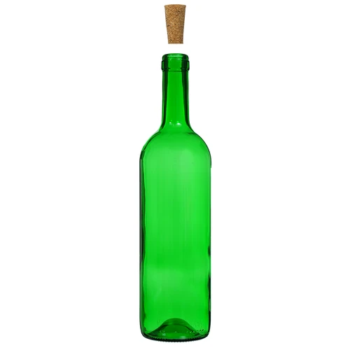 Garrafa para vinho 0,75 L verde - embalagem de 8 unidades - 4