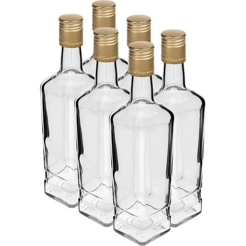 Garrafa Pryncypalna 500 ml com tampa, 6 unidades