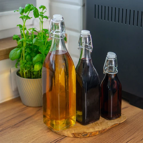 Garrafa Quadrada com Fecho Hermético 0,5 L - 4