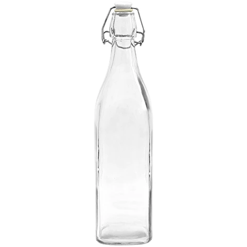 Garrafa Quadrada com Fecho Hermético 0,5 L