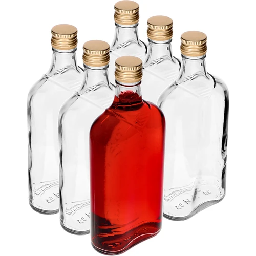 Garrafa tipo cantil 500 ml com tampa de rosca, 6 unidades - 8