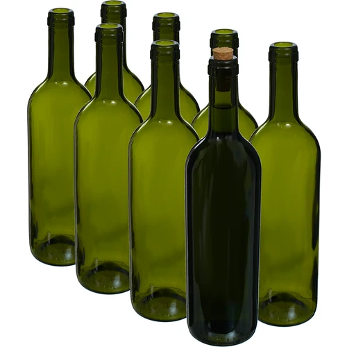 Garrafa verde-azeitona para vinho 0,75 L - embalagem de 8 unidades - 2