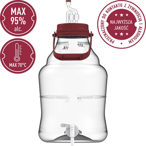 Garrafão 10 L com asa e torneira - 4