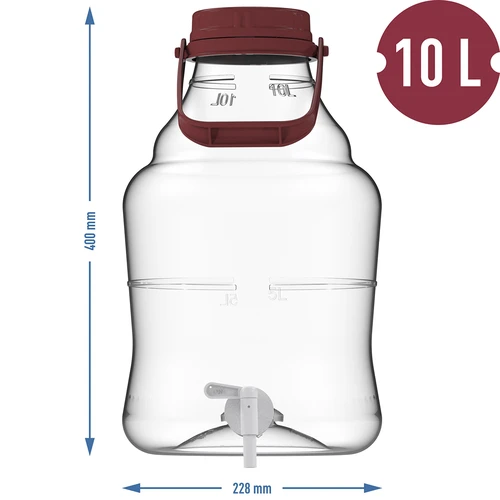 Garrafão 10 L com asa e torneira - 13