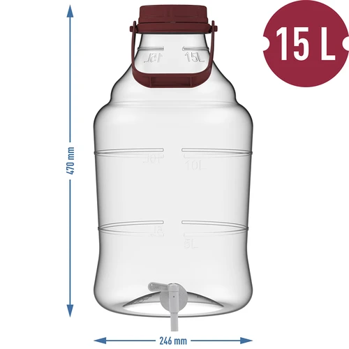 Garrafão 15 L com pega e torneira - 13