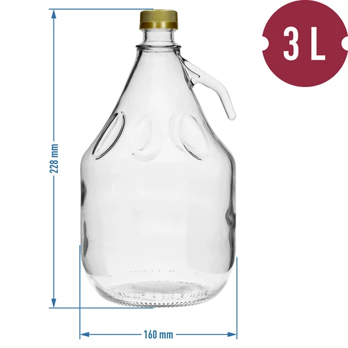 Garrafão Dama 3 L com tampa de rosca - 4