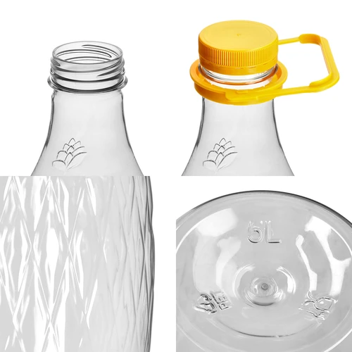 Garrafão Dama 5 L em PET, com tampa de rosca e pega - 3