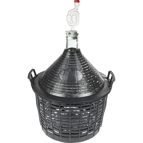 Garrafão para vinho 20 L com cesto de plástico - 3