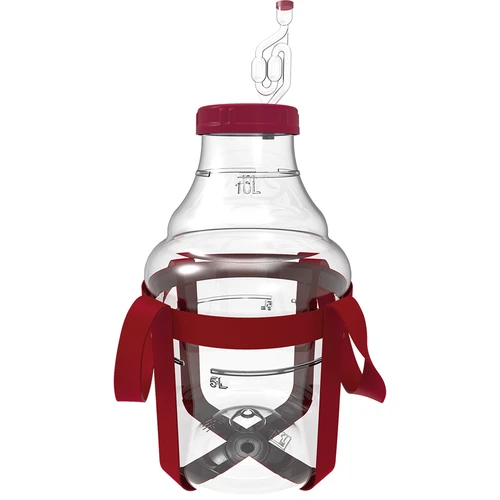 Garrafão para vinho, leve e inquebrável, com alças de transporte, 10 L