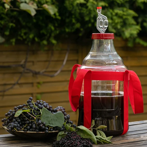 Garrafão para vinho, leve e inquebrável, com alças de transporte, 10 L - 8