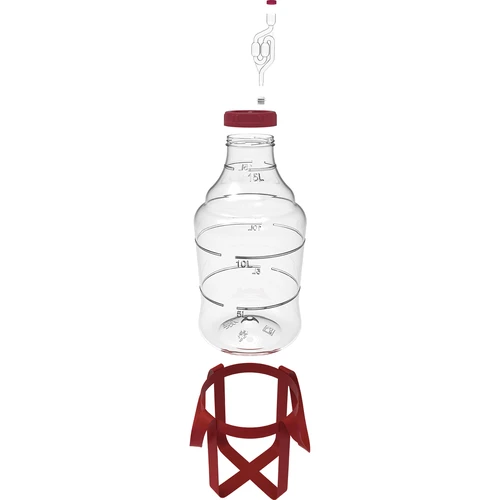 Garrafão para vinho leve, inquebrável, com arnês, 15 L - 2