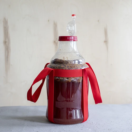 Garrafão para vinho leve, inquebrável, com arnês, 15 L - 14