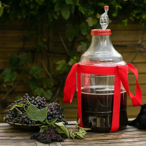 Garrafão para vinho leve, inquebrável, com arnês de transporte, 20 L - 8