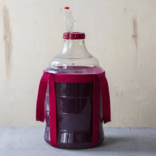 Garrafão para vinho leve, inquebrável, com arnês de transporte, 20 L - 16