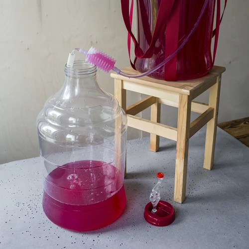 Garrafão para vinho leve, inquebrável, com arnês de transporte, 20 L - 21