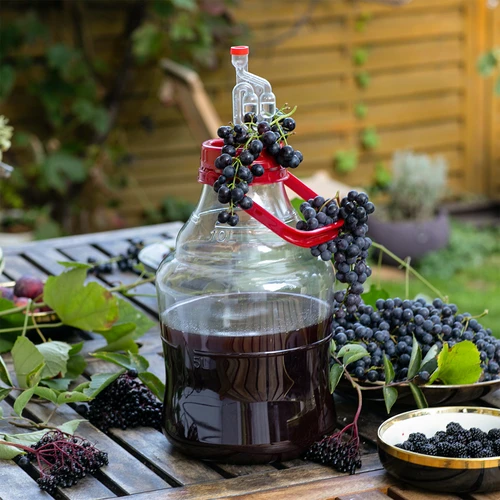Garrafão para vinho leve, inquebrável, com pega, 10 L - 8
