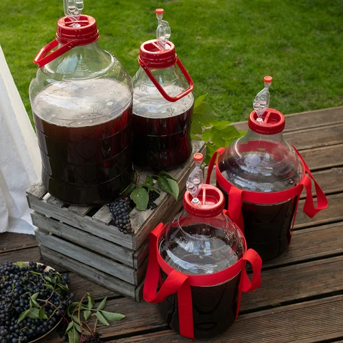 Garrafão para vinho leve, inquebrável, com pega de transporte, 25 L - 12