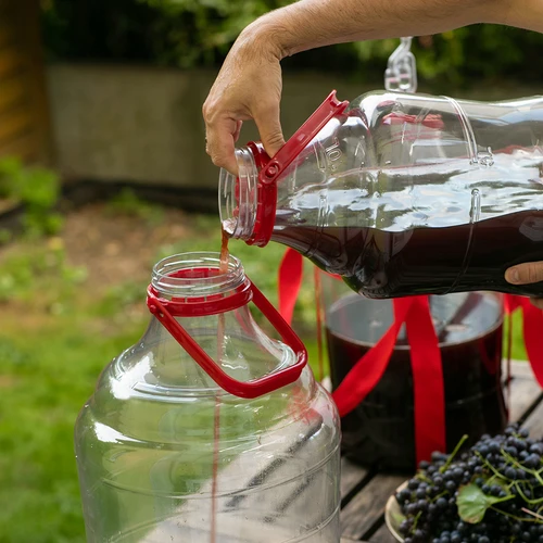 Garrafão para vinho leve, inquebrável, com pega de transporte, 25 L - 10