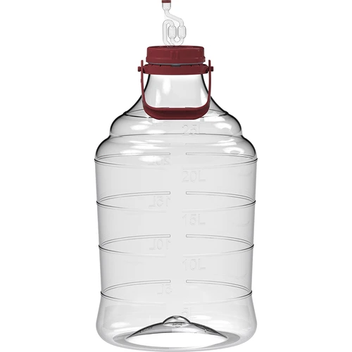 Garrafão para vinho leve, inquebrável, com pega de transporte, 25 L